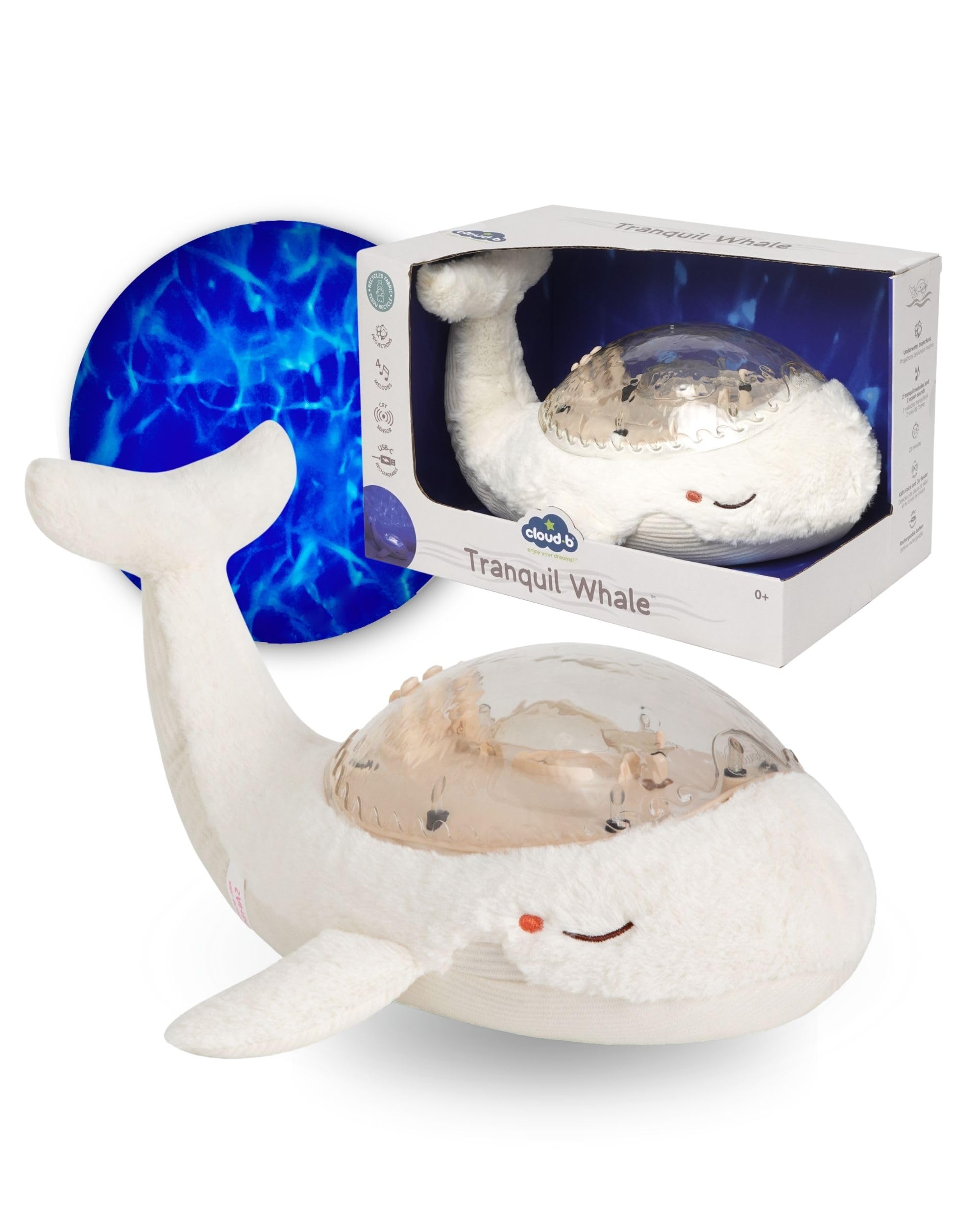 White Tranquil Whale - Rechargeable by Cloud B