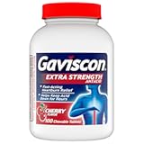 Gaviscon Extra Strength Cherry Chewable Tablet For Fast-Acting Heartburn Relief, 100 Count