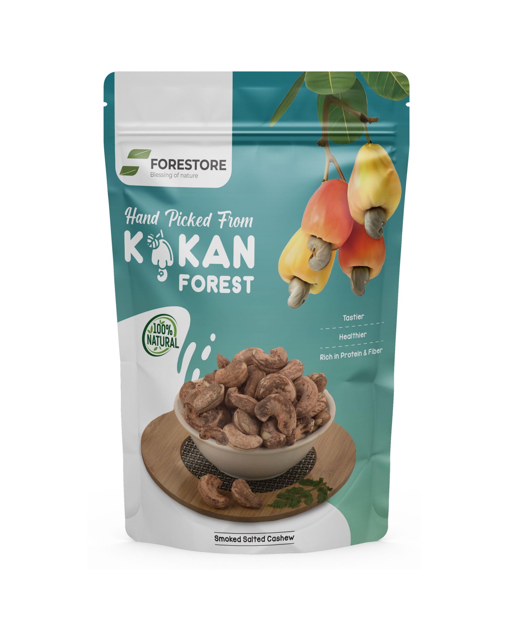 Smoked Unpeeled Salted Cashew Nuts from Pristine Konkan - Rich and Creamy Texture with Natural Skin - High in Antioxidants - Large Size Dry Fruits - Earthy Flavor Dry Fruit - Premium Cashew Nut (500 gm, unpeeled salted cashew)-image-24