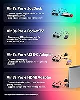 Vista 10 de RayNeo Air 3s Pro AR/XR Glasses - 201'' 1200 Nits 120Hz HueView 2.0 Video Display, Smart Gaming Glasses for iPhone 17,16,15/Android/Mac/Switch