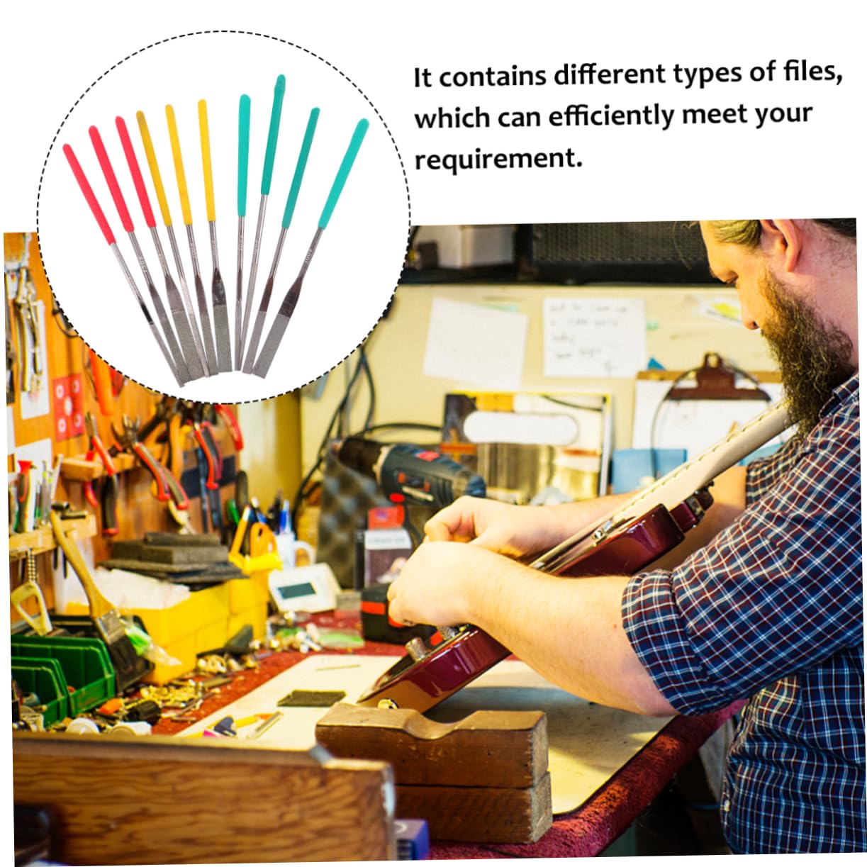 Uonlytech Diamond File Set Carbide Burrs Bits for Grinding Polishing Tools Rubber Handle Set of Metal File for Diy Crafts