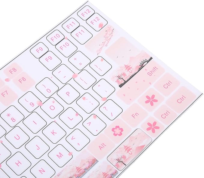 Stickers para Teclado Universal Inglés PVC miniatura 8