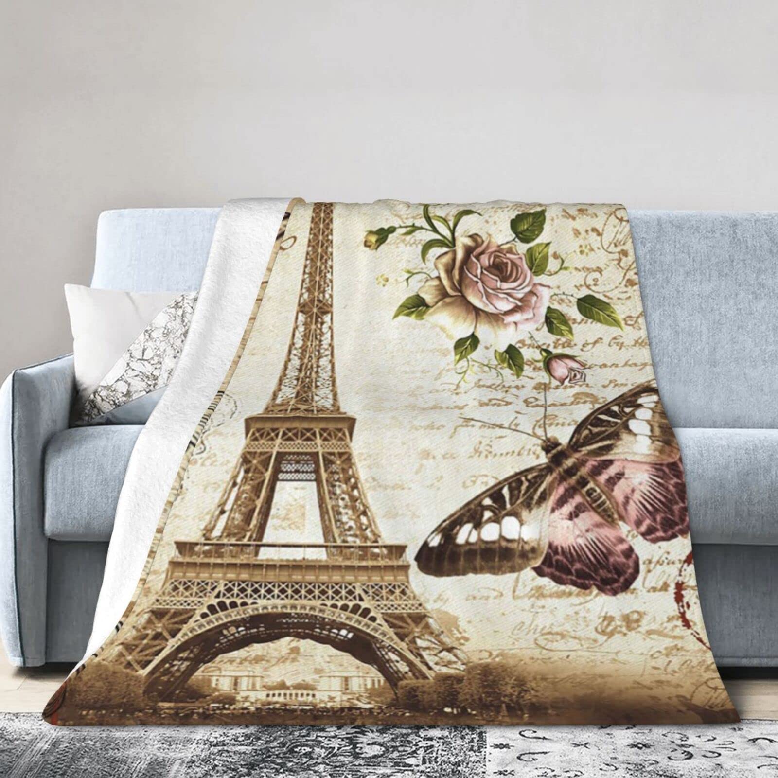 Couverture microfibre Paris de qualité supérieure légère et chaude