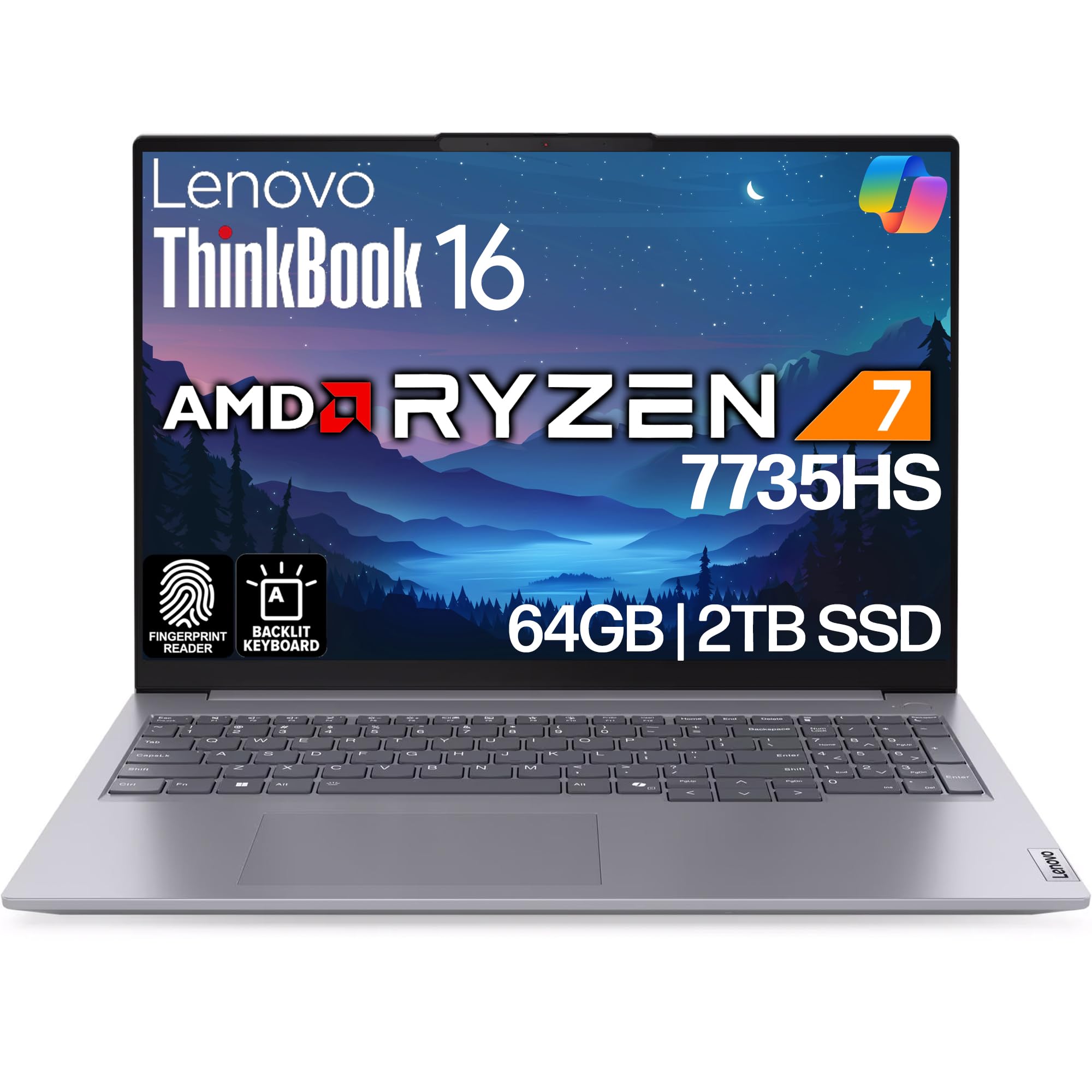 Amazon.com: Lenovo ThinkBook 16 G7 Business Laptop, 16” FHD+, AMD