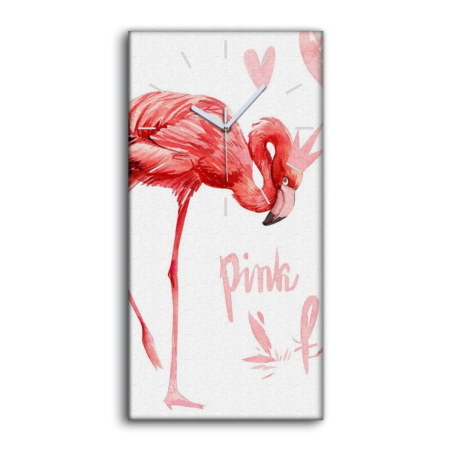 Horloge sur toile oiseau oiseau arbre flamant pour une chambre moderne