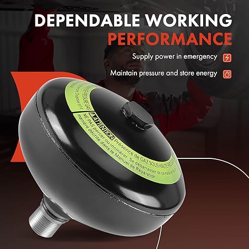 Miniatura 2 de A-Premium 4 unidades de acumuladores de suspensión delantera y trasera compatibles con Toyota Land Cruiser 2008-2021 y Lexus LX570 2008-2021, lado