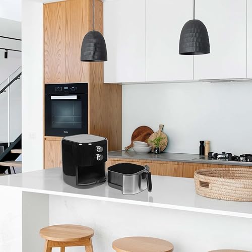 Miniatura 9 de Freidora de aire, freír con aire extra caliente, cocinar, crujiente, asar, hornear (manual, 3.5 cuartos de galón)