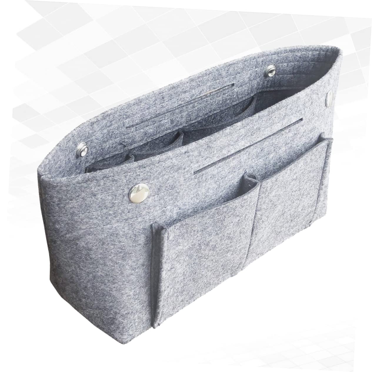 Trousse de Toilette Paquet de Rangement Compact Portable en Tissu Feutre Grosse Capacité Poignée pour Cosmétiques, pour Vacances et Salle de Sport