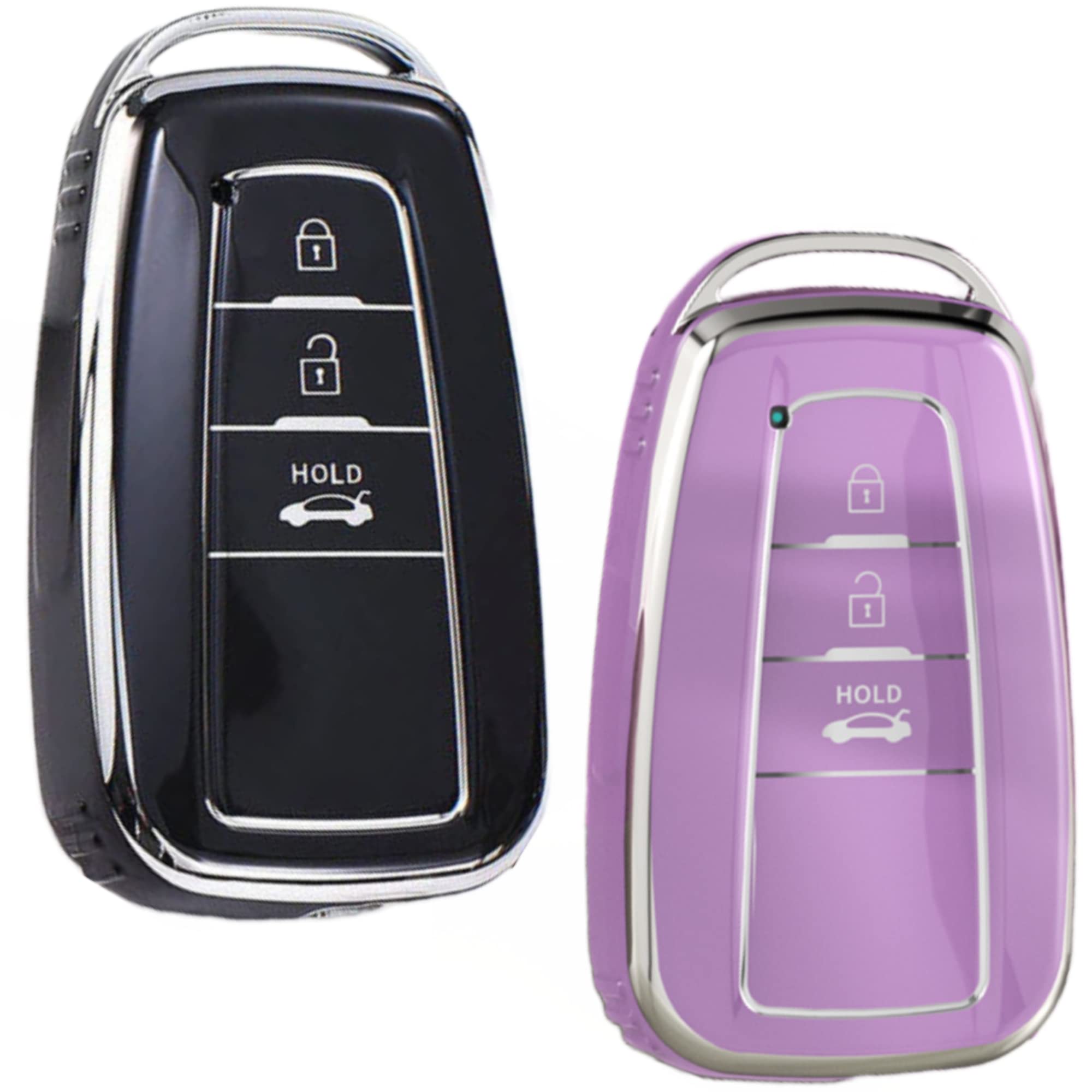 SnugfitKey Fob Cover for Toyota 2019 2020 2021 2022 RAV4 Highlander Camry Avalon C-HR Prius Corolla