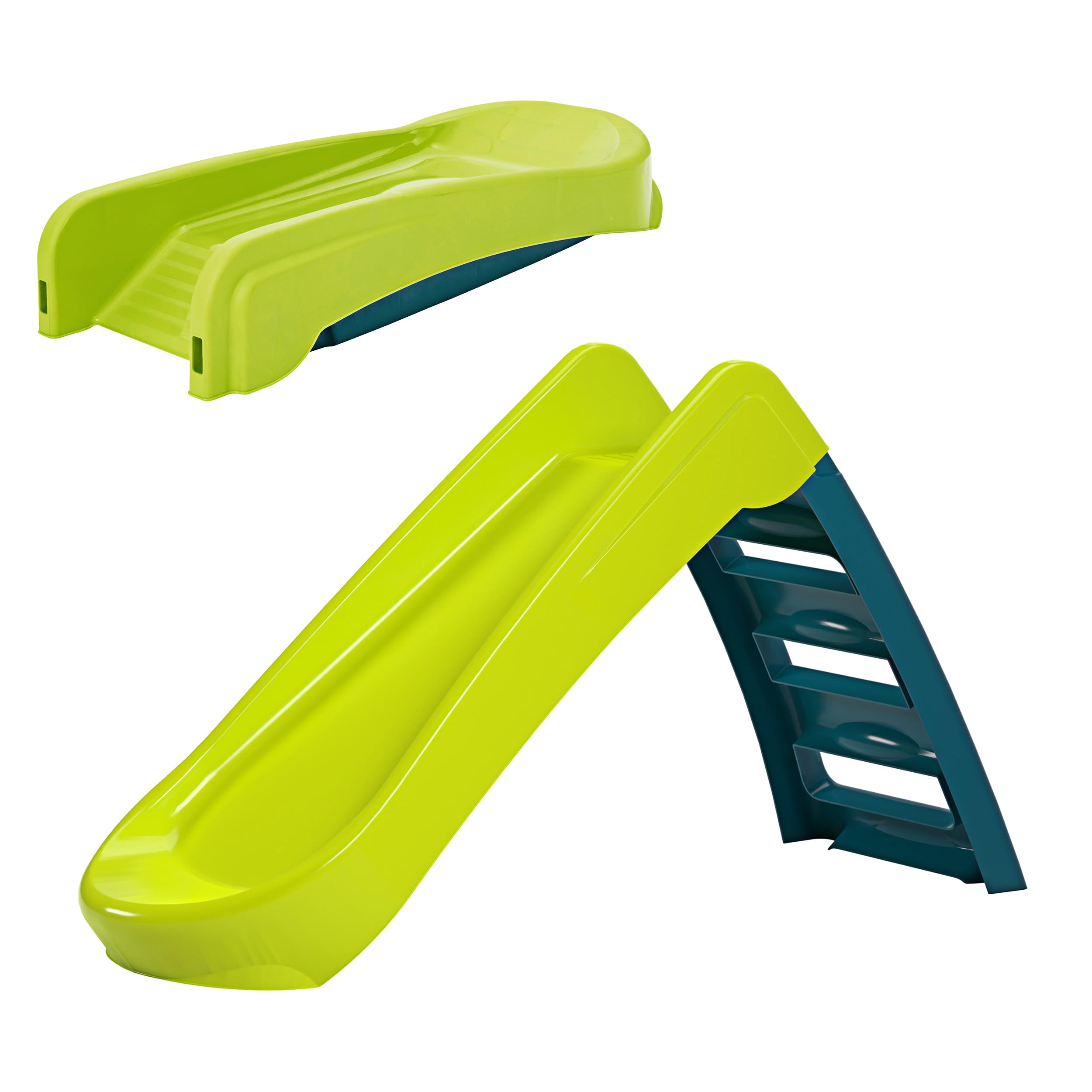 Palplay Junior Folding Slide for Toddlers and Children 18 Months + Kids Outdoor Play Equiptment. Ideal First Slide for Toddlers and Young Children, Green/Blue — image 1