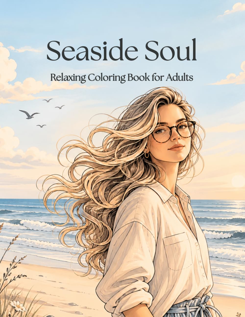 Seaside Soul: Relaxing Coloring Book for Adults | Calm Coastal Designs for Stress Relief and Quiet Moments