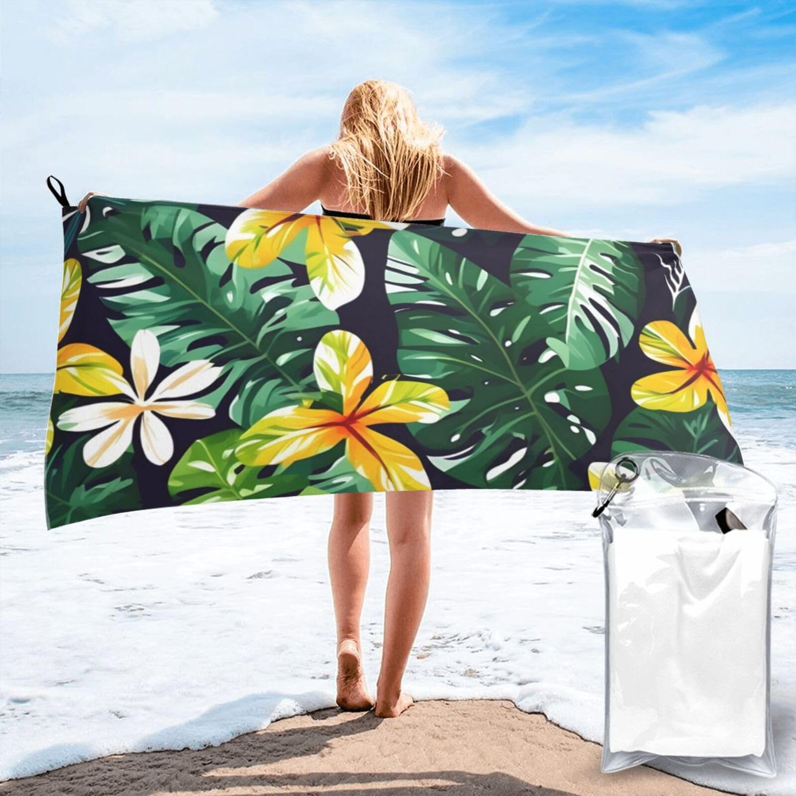 Serviette de plage en fibre super fine hawaienne de qualite superieure