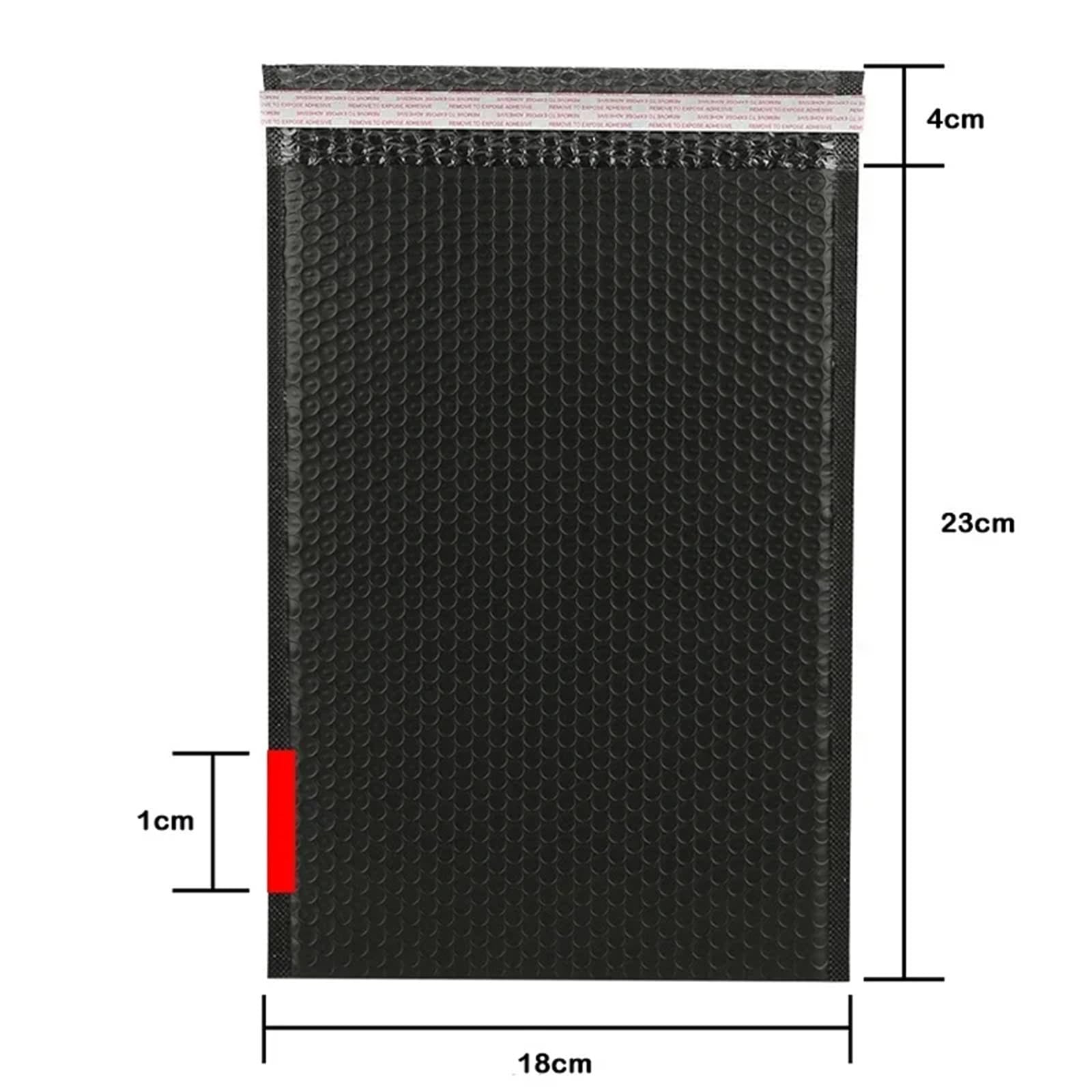 versandtaschen 50 stücke Schwarz Perle Umschlag Tasche for Blase Mailer Büro Verpackung Gepolsterte(20x23cm)