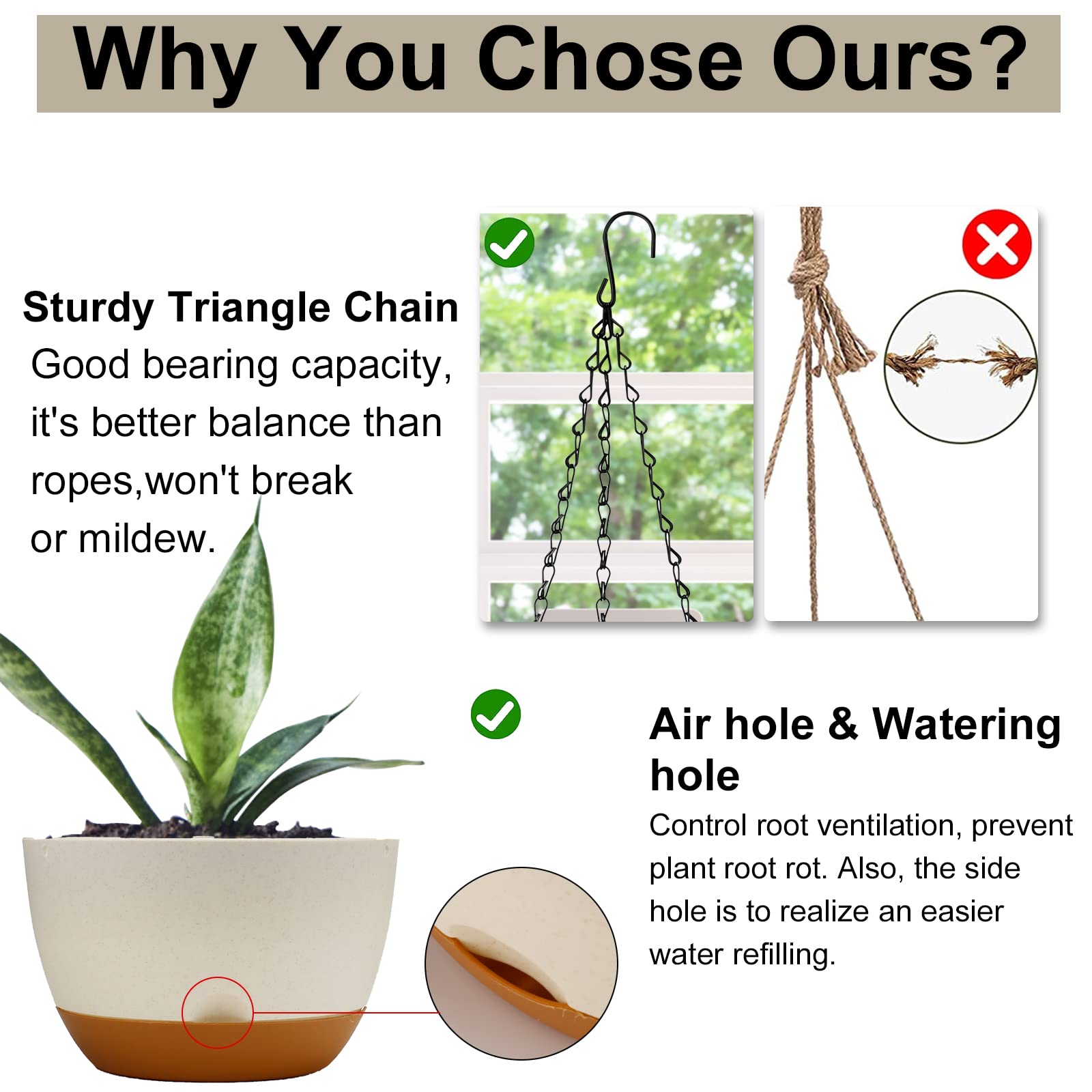 WE02500-Supports De Plantes En Plastique. 10 Pièces-paquet. Support De