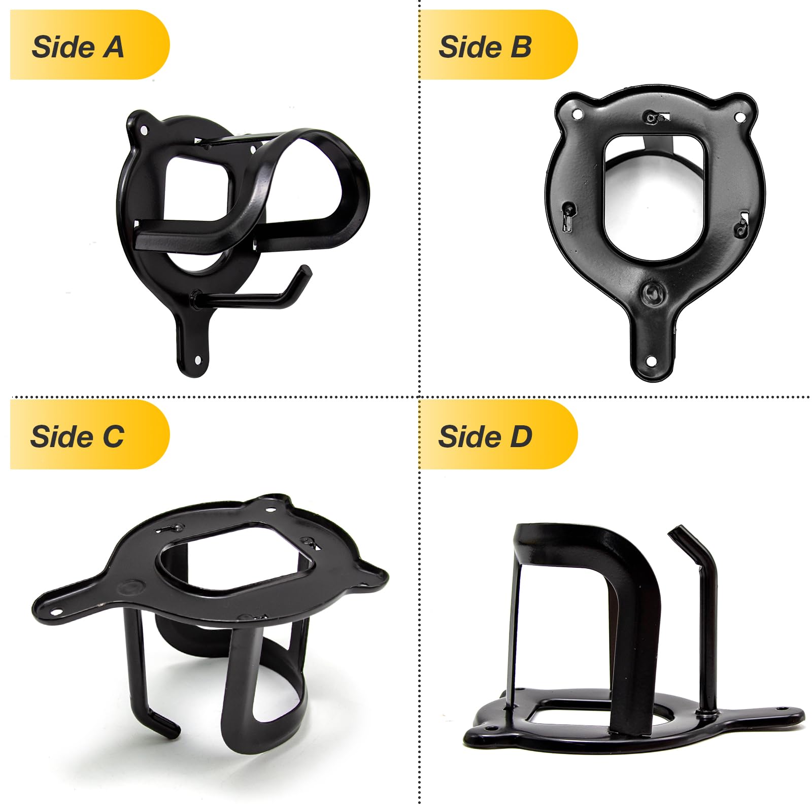 Lot De 4 Supports Métalliques Pour Bridon Et Selle, Crochets Muraux Robustes Pour équipement équestre, Fermes Et écuries