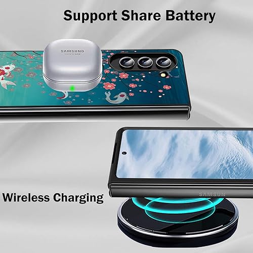 Miniatura 6 de Funda protectora para Samsung Galaxy Z Fold 5 2023 Slim Light Hard PC Shook Proof Funda protectora para Samsung Galaxy Z Fold 5 7.6 pulgadas - Flor