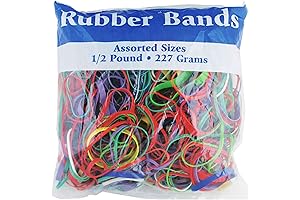 BAZIC Multicolor Rubber Bands for Tie Dye