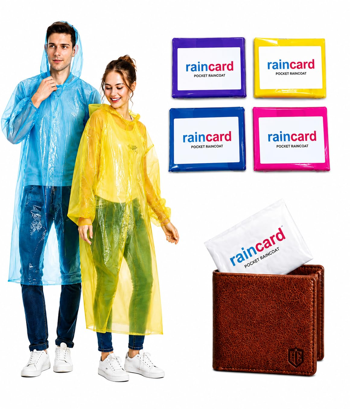 Disposable Raincoat Poncho with Hood Raingear Smallest Pocket Size Travel Rainsuit Barsaati Water Resistant Rainwear for Men Women (Random, Pack of 2)-picture-53