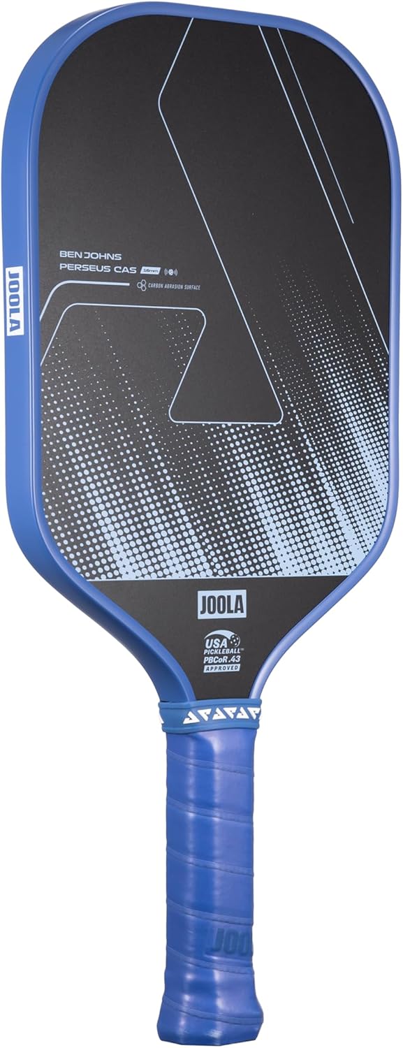 JOOLA Ben Johns CAS Perseus Hyperion 16mm Carbon Fiber Pickleball Paddle - USAP Approved - Aero Curve - Feel-Tec Grip