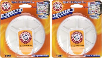 Arm & Hammer Fridge Fresh Refrigerator, 1 Count (Pack of 2)