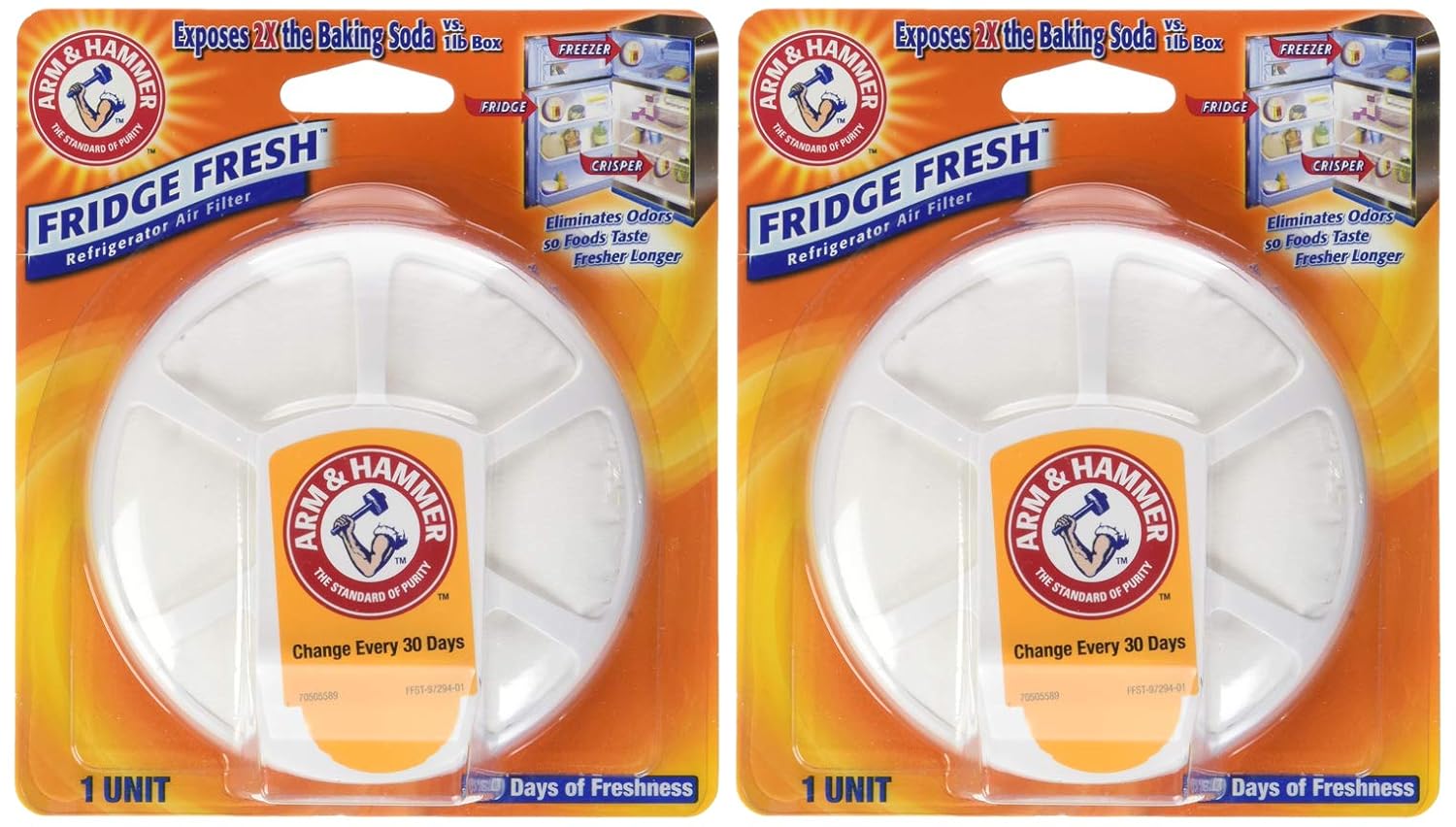 Arm Hammer Fridge Fresh Refrigerator 1 Count Pack of 2
