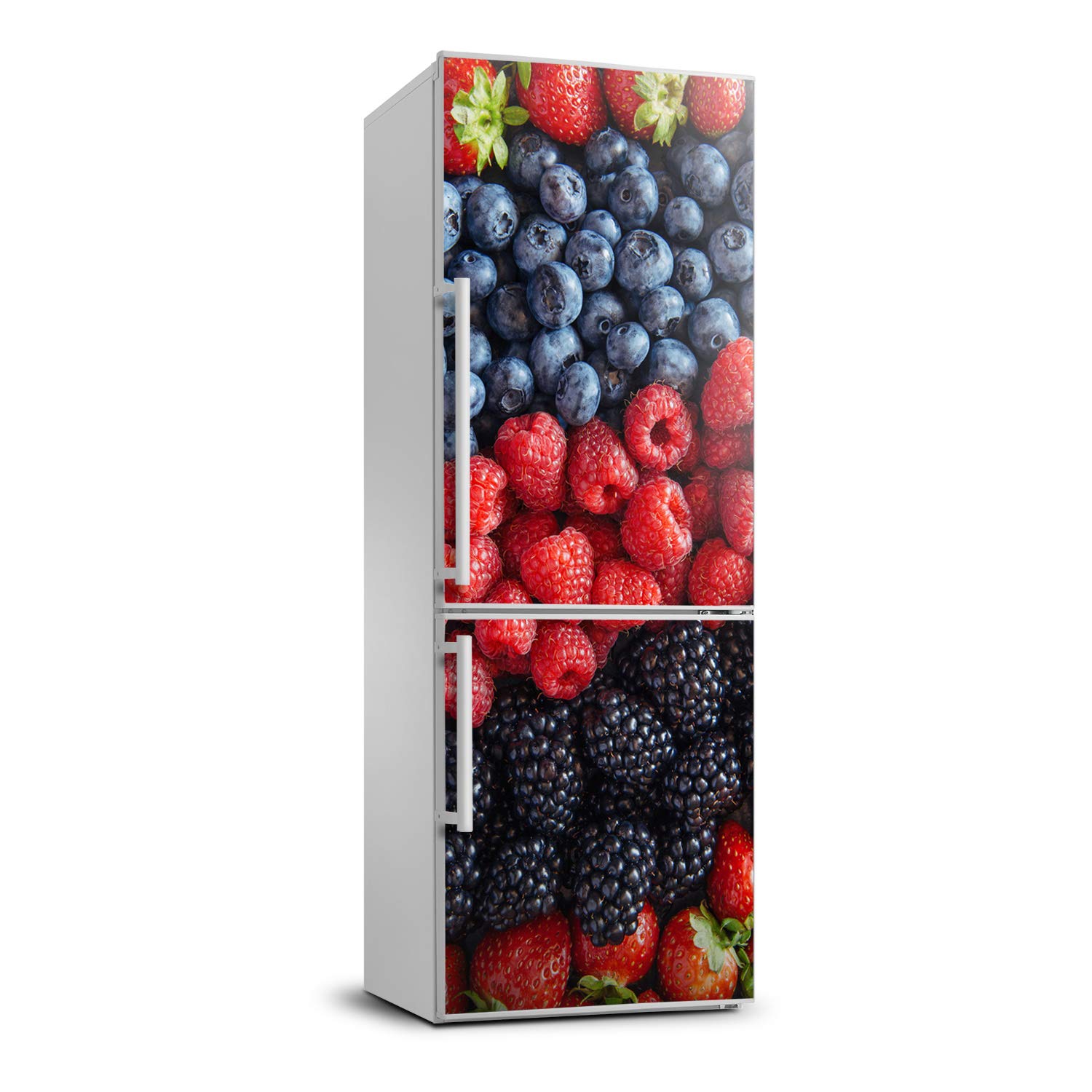 Película autoadhesiva para refrigerador frutos del bosque vinilo decorativo Tulup 60x180