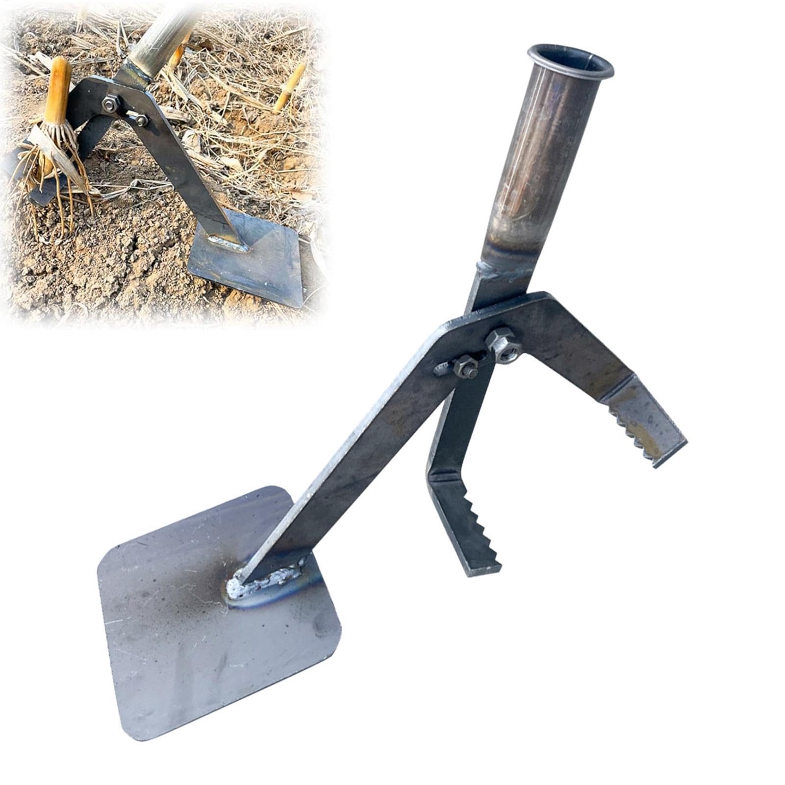 Extractor de Raíces Extractor Ajustable Antideslizante | Herramienta Para Tallos Maíz Extractor De Raíces Para Jardinería Paisajismo Plantación Exterior Patio Jardín Granja Césped