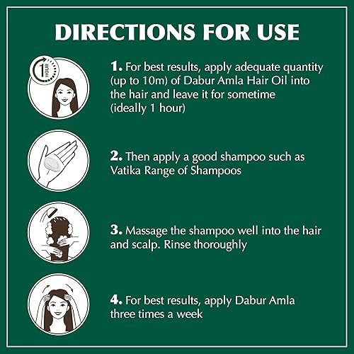 Miniatura 7 de Dabur Amla botella de aceite para el cabello de 1690 onzas líquidas