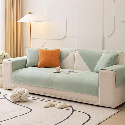 Funda de sofá divertida y esponjosa, lavable, suave para sofá, funda protectora de muebles, funda de sofá no pegajosa para gatos y mascotas, fundas