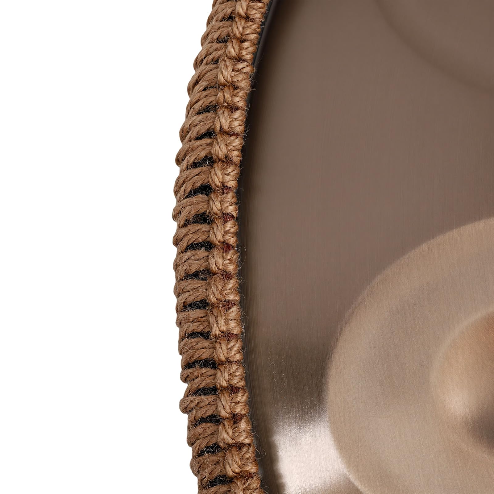 Handpan Drum – Tambour à main professionnel en acier azote avec support, sac à dos de transport, baguettes et chiffon de nettoyage – 55,9 cm – 440 Hz – 10 notes – Doré