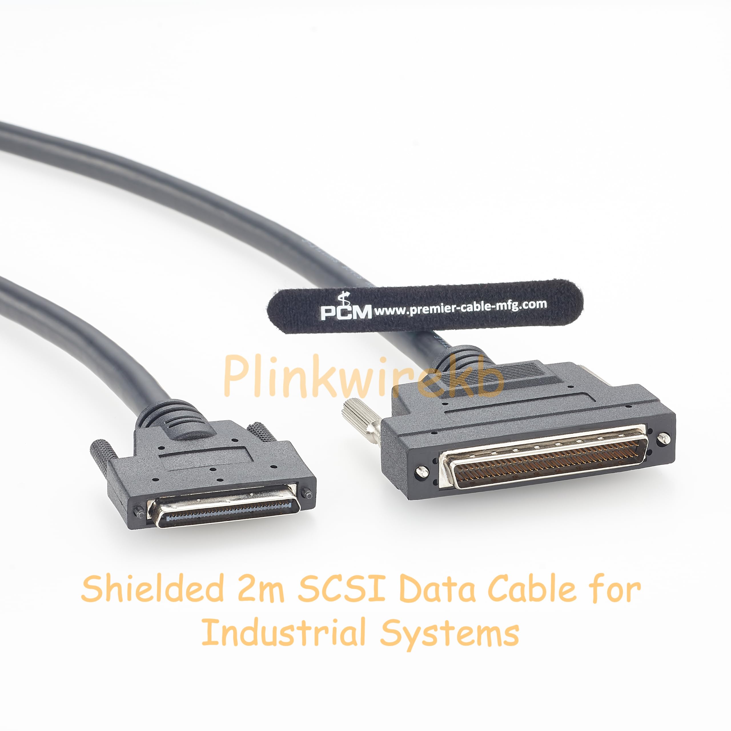 VHDCI Câble SCSI 68 broches vers HPDB 68 broches 2 m Câble de données blindé mâle vers mâle 30 AWG 34P pour PC industriel et appareils de stockage