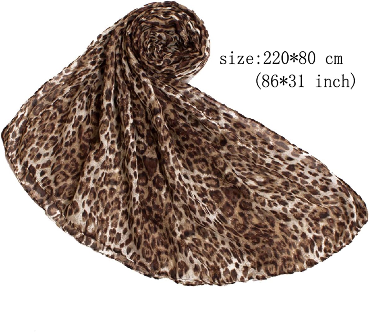Fashion Lightweight Scarfs For Women Leopard Print - Image 4