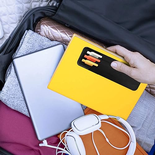 Miniatura 6 de Epessa Soporte adhesivo para bolígrafo para cuaderno, funda adhesiva para lápices, para diarios de tapa dura, planificadores, cuadernos, organizador