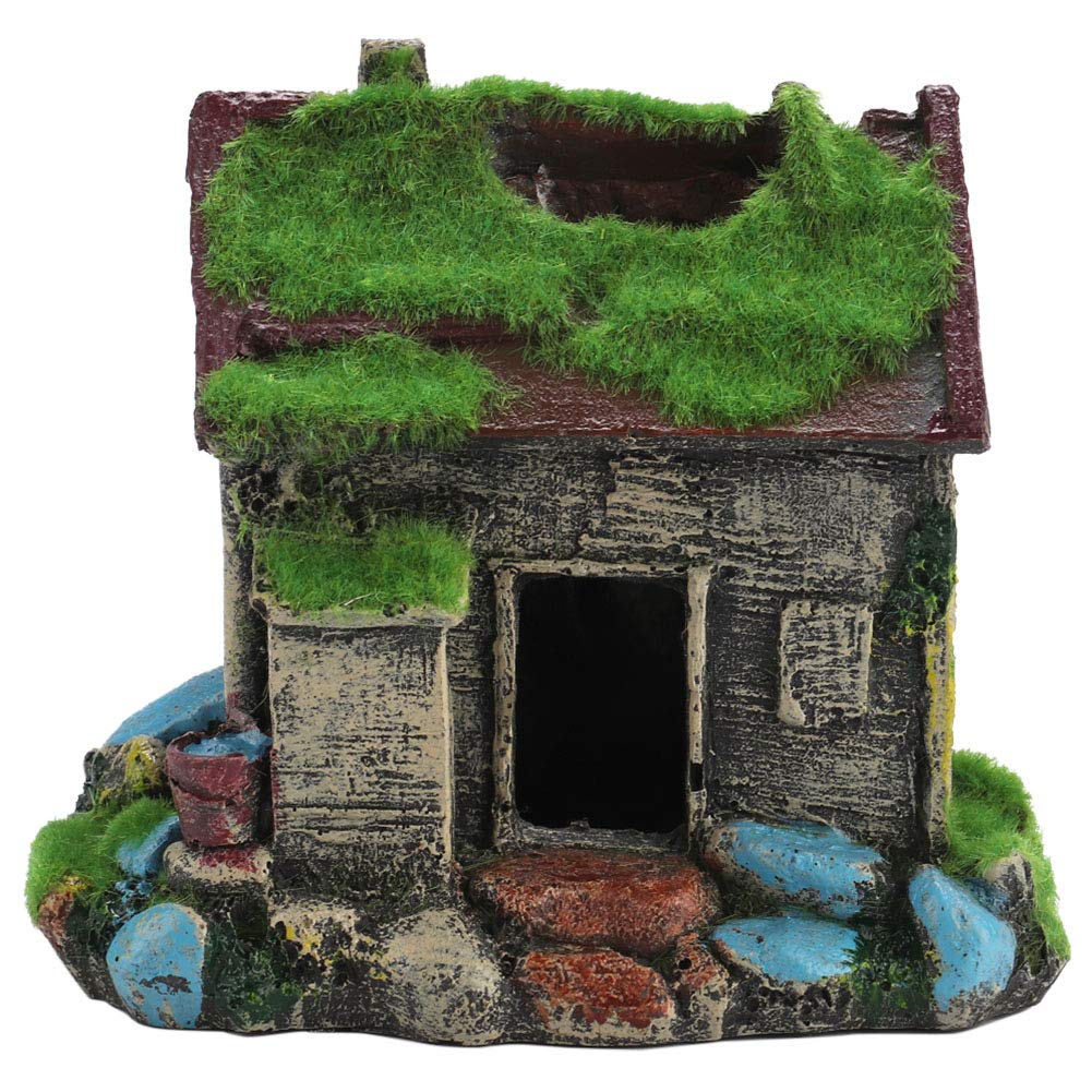 Fish Landscape House Cave, Non-Toxic Fish Tank House, Safe for Fish to Hide and Seek Fish Tank Ornament Freshwater and Saltwater Aquariums Great Playground Fish (B08MVWFM7D) Amazon Price History, Amazon Price Tracker