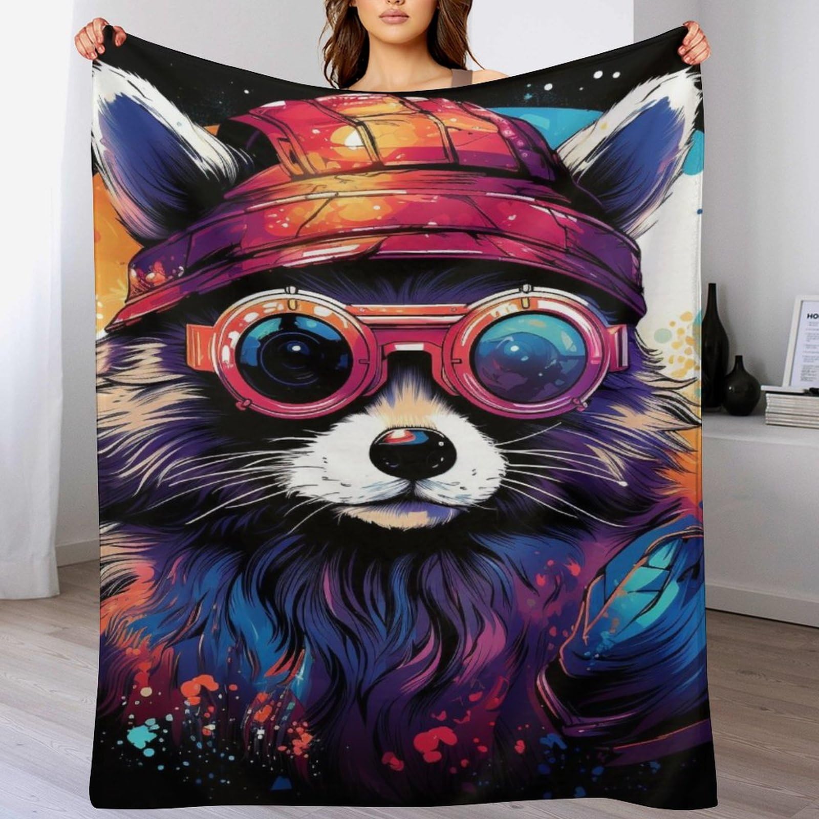 Couverture polaire panda légère et chaude pour literie et canapé