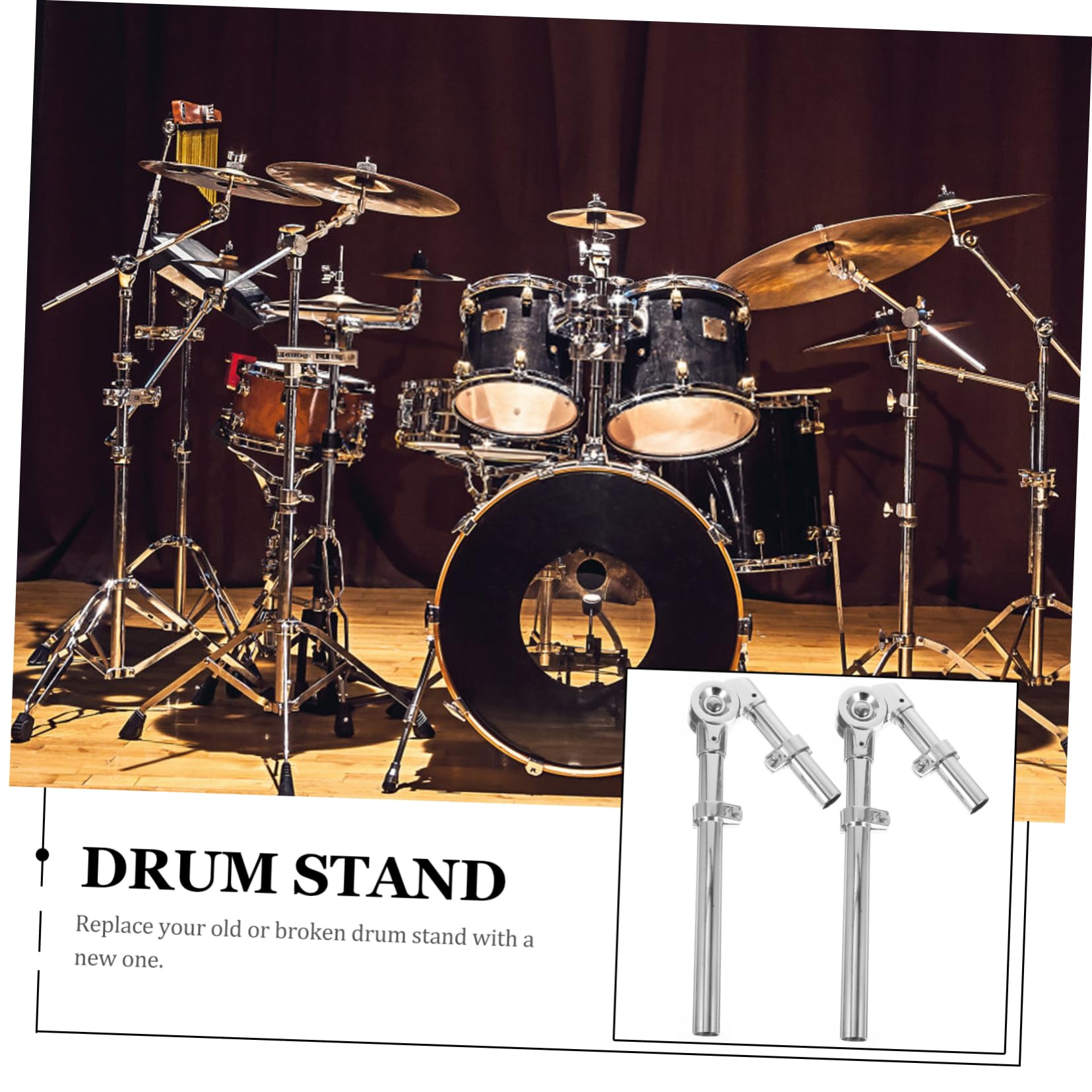 Toddmomy Soporte Para Batería Soporte Para Tom Para Instrumento De Percusión Para Batería Metálico Para Exhibición Escenarios De Actuación Para Instrumentos De Percusión
