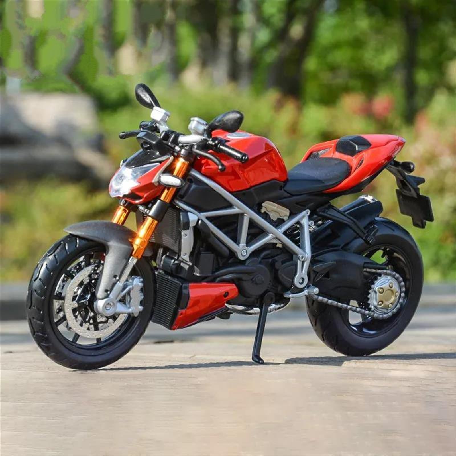 SEYXF Motorbike Toy 1/12 for Ducati Streetfighter S Motorcycle Metal Model Collection Simulation Diecasts Gifts(with Box)