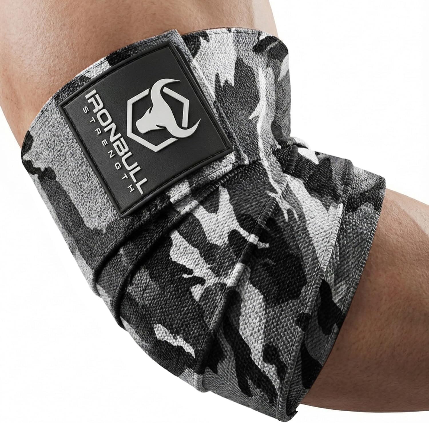 Elbow Wraps for Weightlifting (1 Pair) - 50" Elastic Elbow Braces for Weight Lifting - Elbow Support for Bench Press, Powerlifting, Fitness, & Gym Workout - Gym Elbow Straps Weightlifting - Elbow Compression Strap Brace