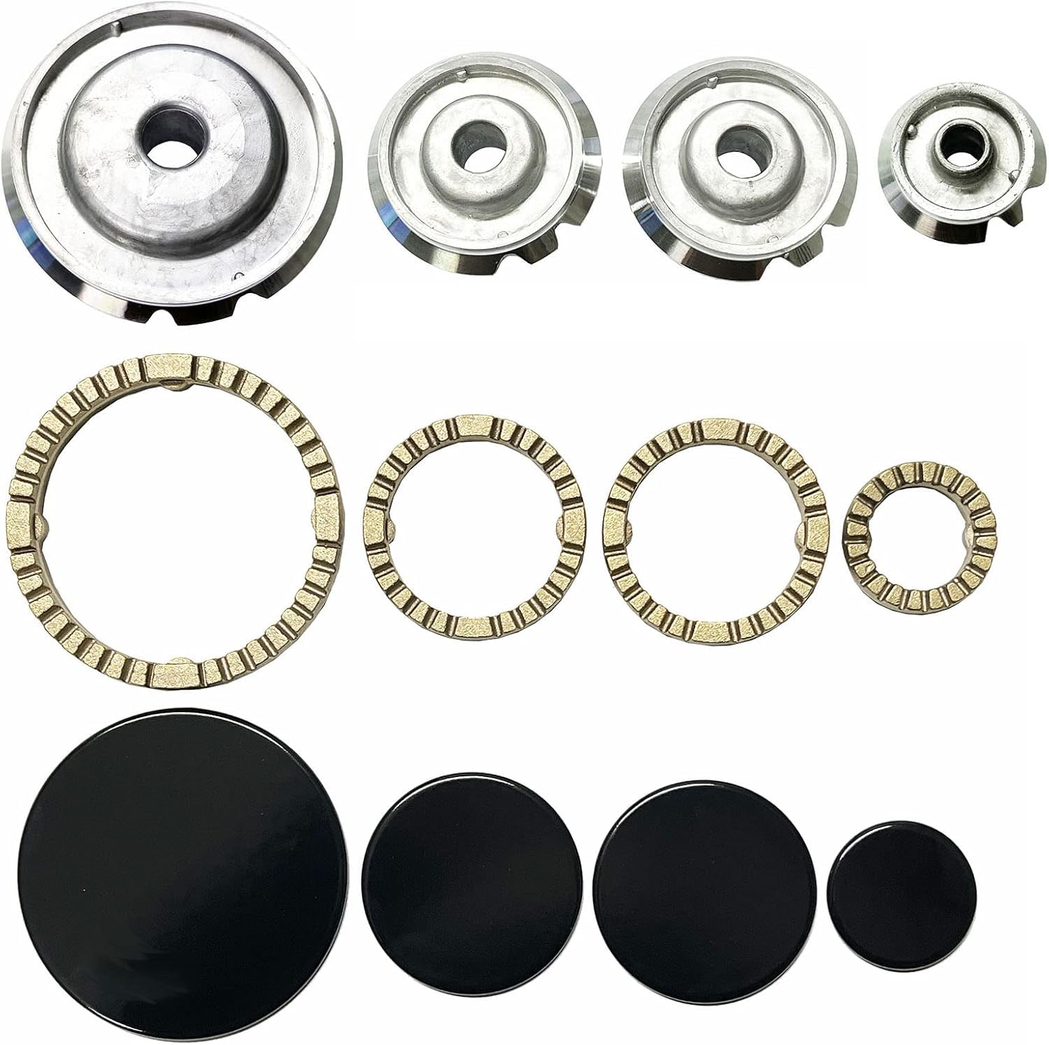 Kit serie Ariston Quemadores + Platos + Coronas 4 Fuegos