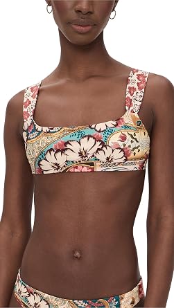 AGUA BENDITA Womens Selena Plume Bikini Top