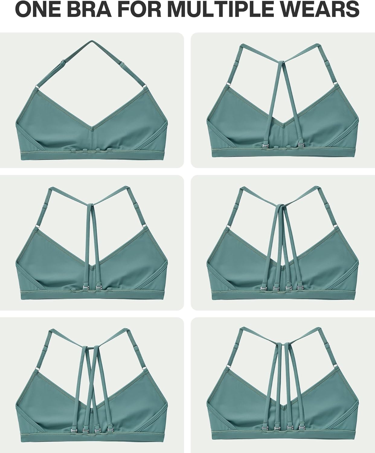 SUUKSESS Workout Sets for Women Padded Open Back Strappy Gym Set Criss Cross Yoga Sets 2 Pieces - Image 7