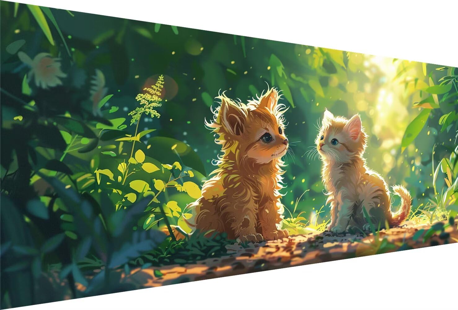 Diamond Painting Hund Diamond Painting Erwachsene Katze Bastelset Kinder ab 6 Jahre Mosaikherstellung Kreatives Geschenke für Mädchen Anfänger, Diamant Strass Kreuzstich Zimmer Deko 60x120cm Y5-521