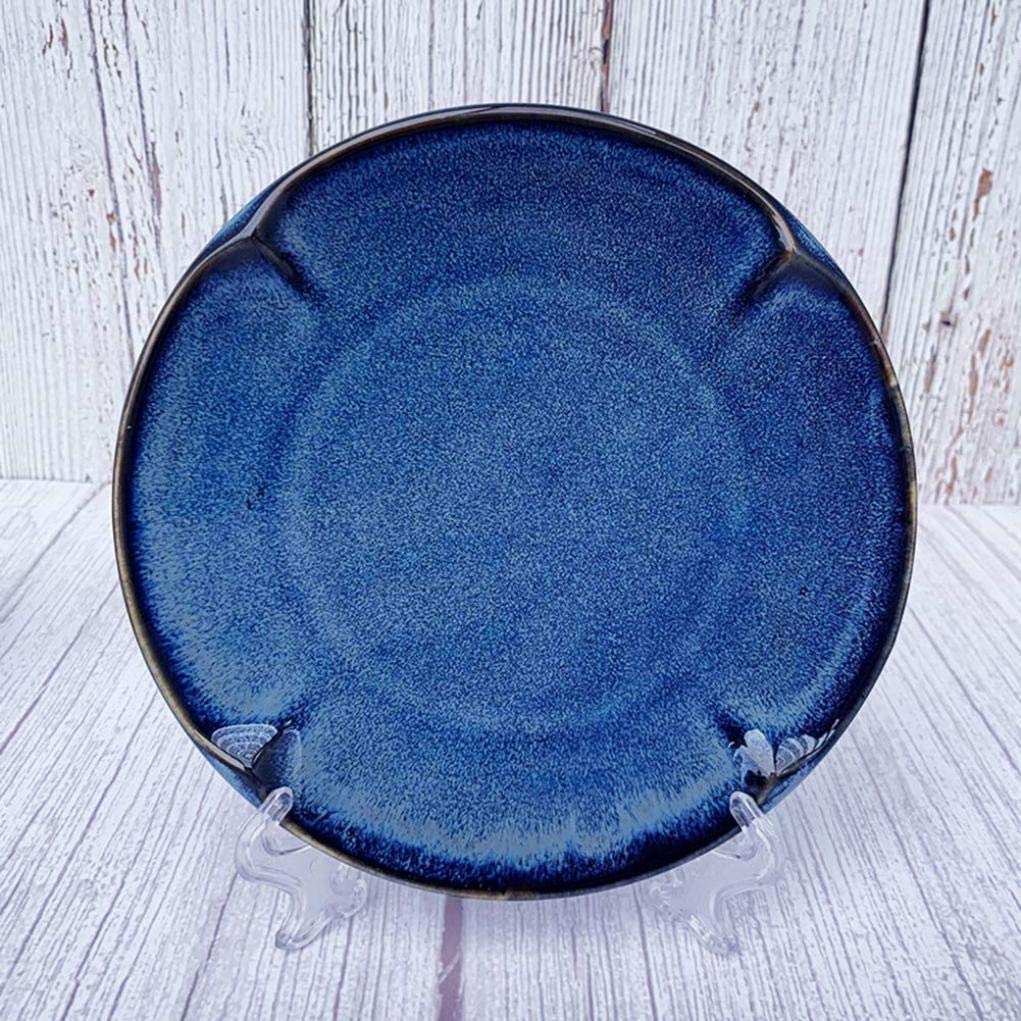 Ceramiczna zastawa stołowa, 16 sztuk Retro niebieska porcelanowa zastawa stołowa zestaw miska ceramiczna płyta łyżka i kubek serwis dla 4 osób szykowny wystrój