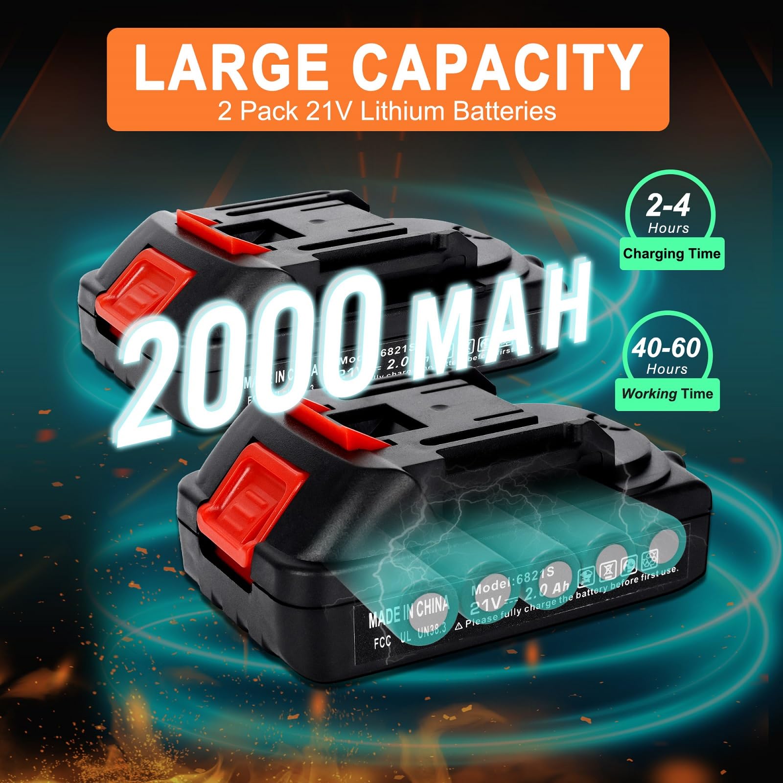 Amazon | チェーンソー 充電式 21V 3.0Ah大容量バッテリー2個 Amazon | チェーンソー 充電式 21V 3.0Ah大容量バッテリー2個
