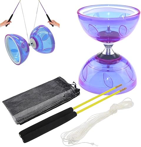 Juego de diablo malabarismo para niños, juego de diábolo para principiantes, 4 unidsset de rodamientos móviles de plástico suave flexible con palo y disponible en Yaxa Guatemala