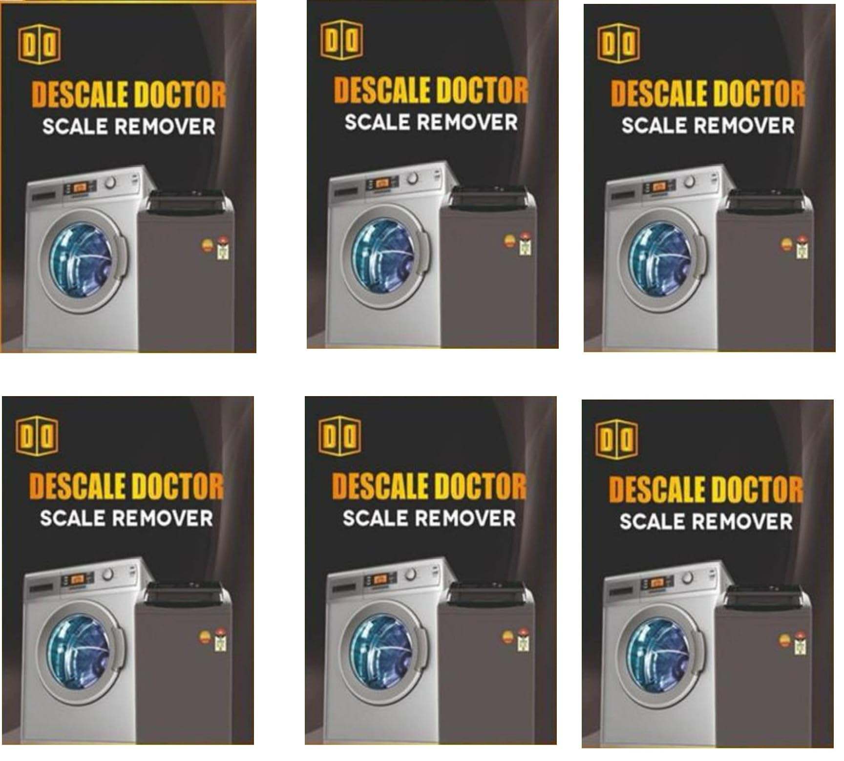 LG Descale Compatiable For LG Washing Machine Front Load and Top Load, Cleaning Powder, Descaling Powder, Drum Cleaner 100 g (Pack Of 6)