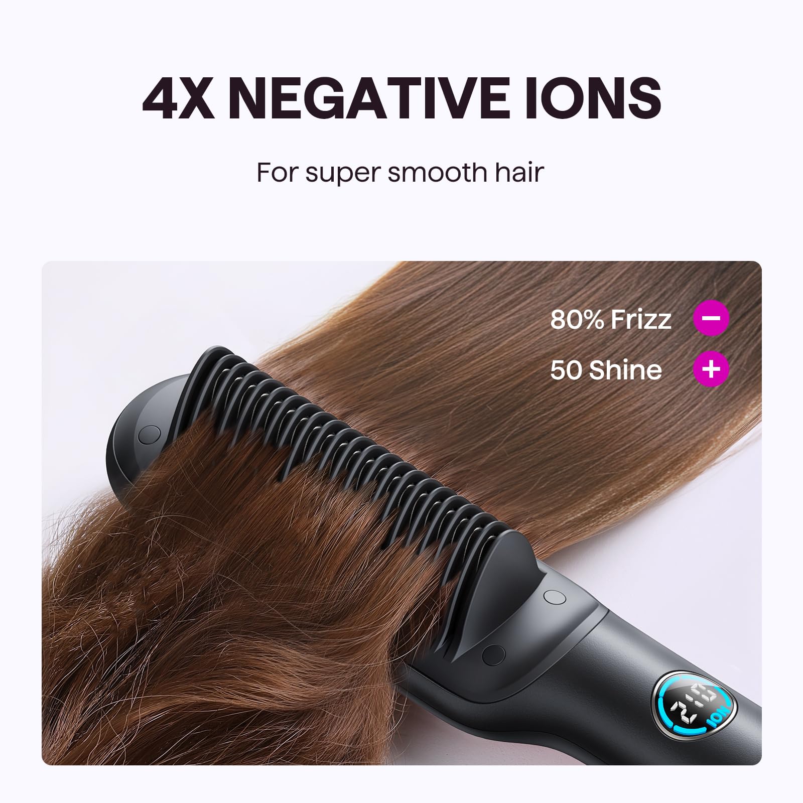 Wavytalk Magic Ion Electric Straightening Brush Reviews Using