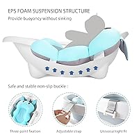 Vista 3 de Almohadilla de baño para bebé, antideslizante para bebé, almohadilla flotante para bañera para recién nacidos, almohada de baño suave para bañera