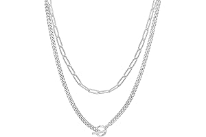 14K Gold Plated Dainty Layering Necklaces for Women