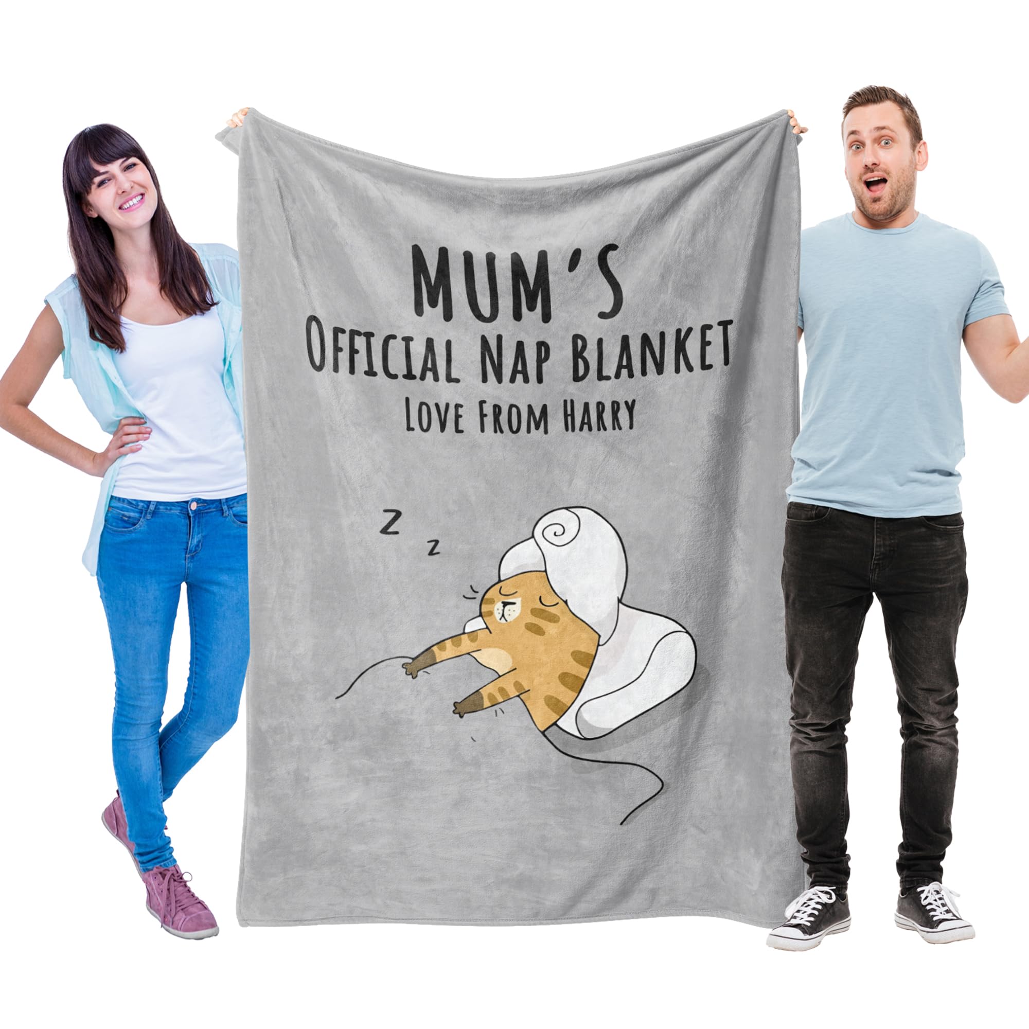 Print Maniacs Official Nap Personalised Mum Gifts For Mothers Day, Mum Birthday Gifts Blanket, Gift For Mother From Daughter Or Son, Mummy Presents For Mother's Day, Christmas, Valentine's Day, Fluffy Blanket For Mum